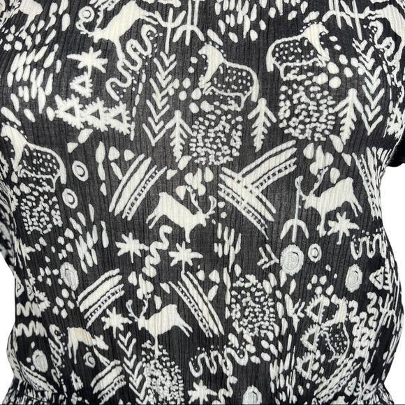 SEA New York A-line Silk Mixed Media Dress Women Size 2 - Picture 9 of 11